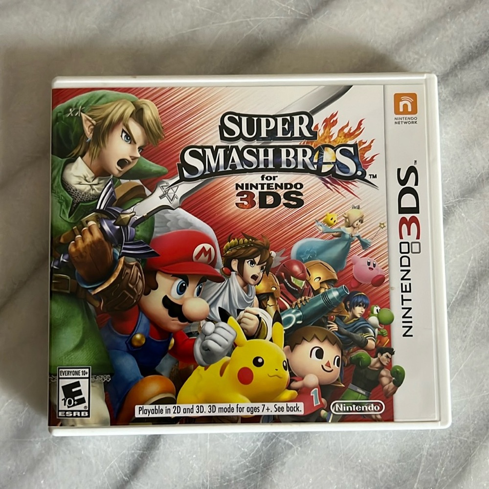 Super Smash Bros 3DS Game Case